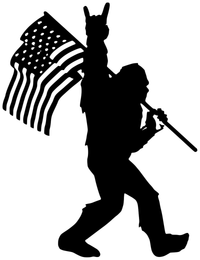 Bigfoot w Flag