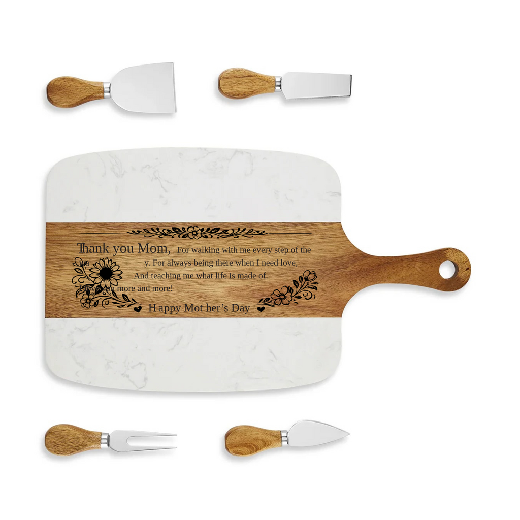 Marble Serving Board Set