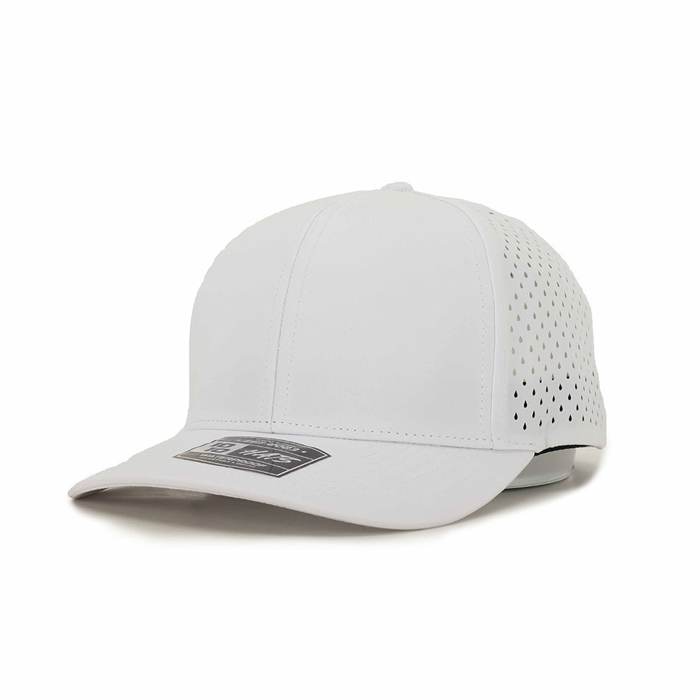 1010 Hats 616 6-panel trucker cap - White - blank for custom leather patch