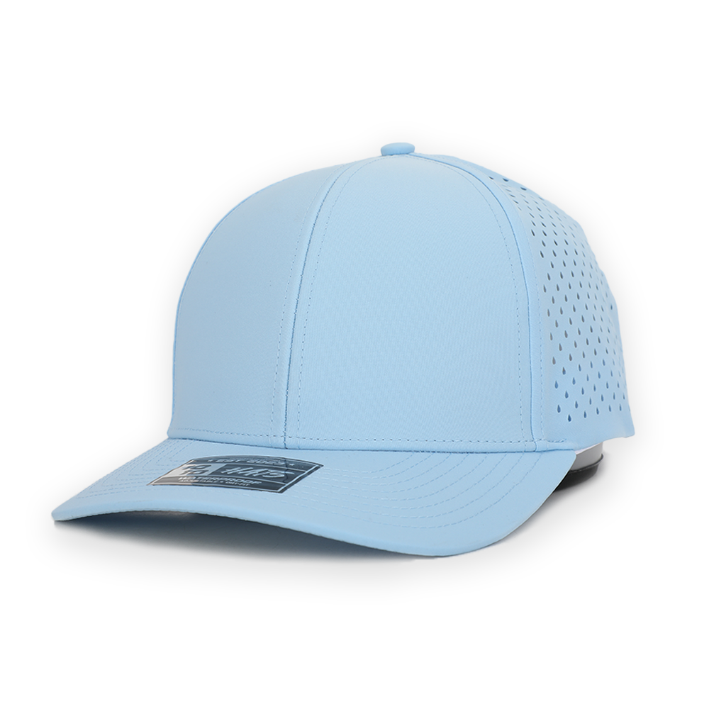1010 Hats 616 6-panel trucker cap - Sky Blue - blank for custom leather patch