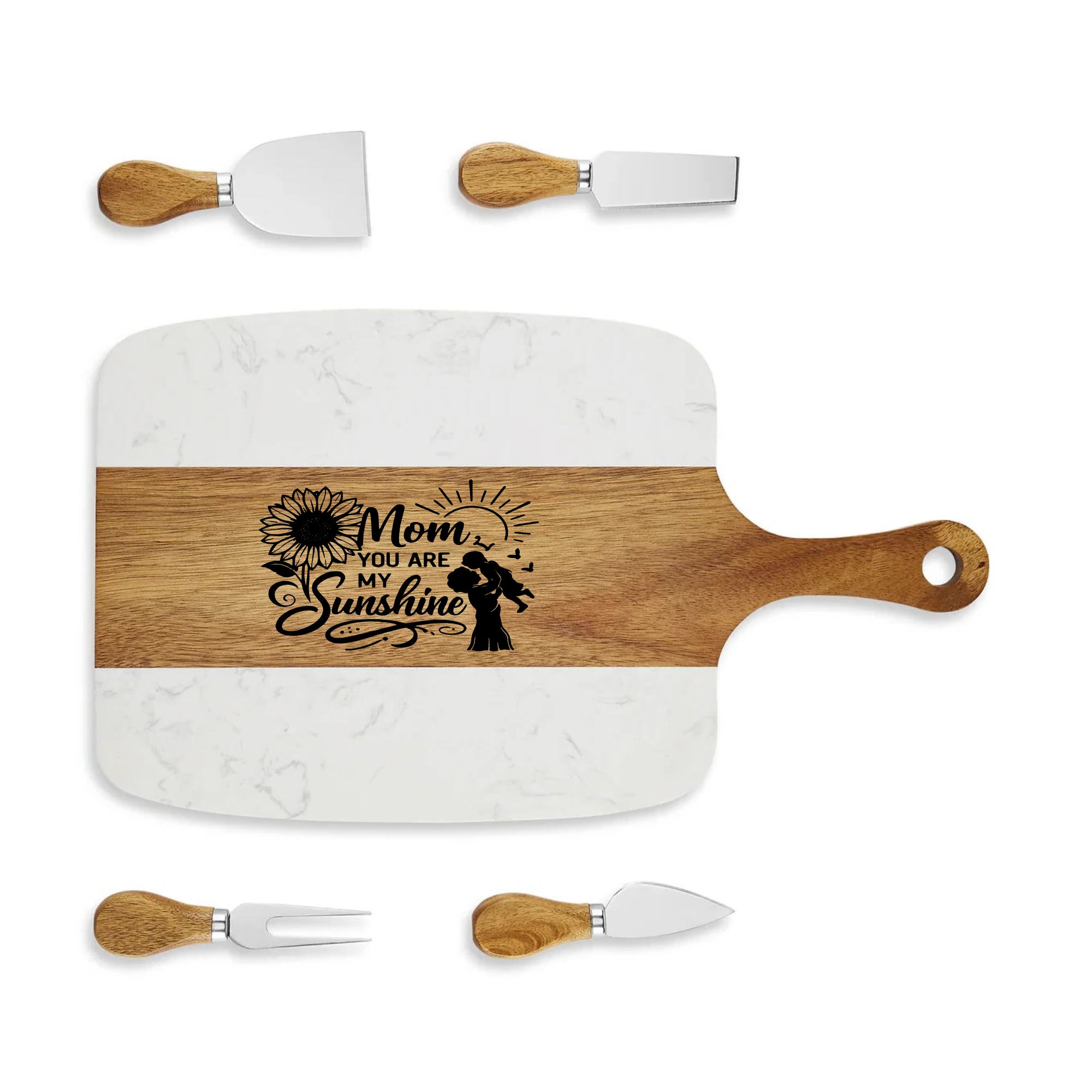 Marble Serving Board Set