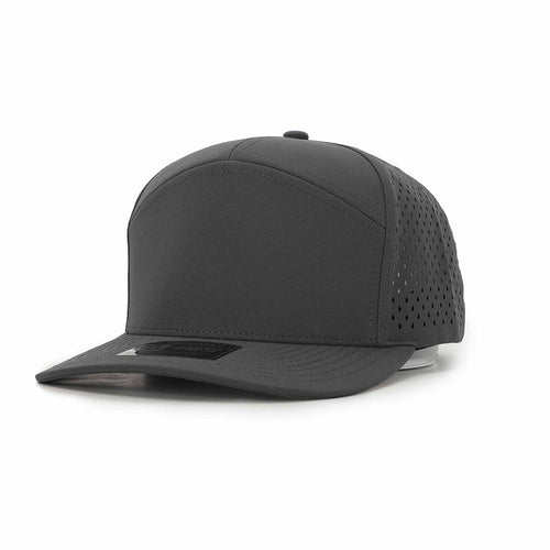 1010 Hats 617 7-panel trucker cap - Dark Grey - blank for custom leather patch