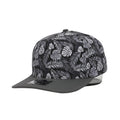 1010 Hats 615BP - Black Palm pattern trucker cap - blank for custom leather patch