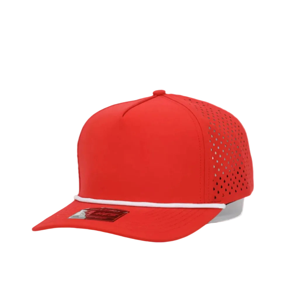 1010 Hats 615 trucker cap - Red Rope - blank for custom leather patch