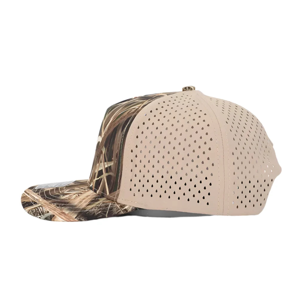 1010 Hats Shadow Grass Blades camo trucker cap - blank for custom leather patch