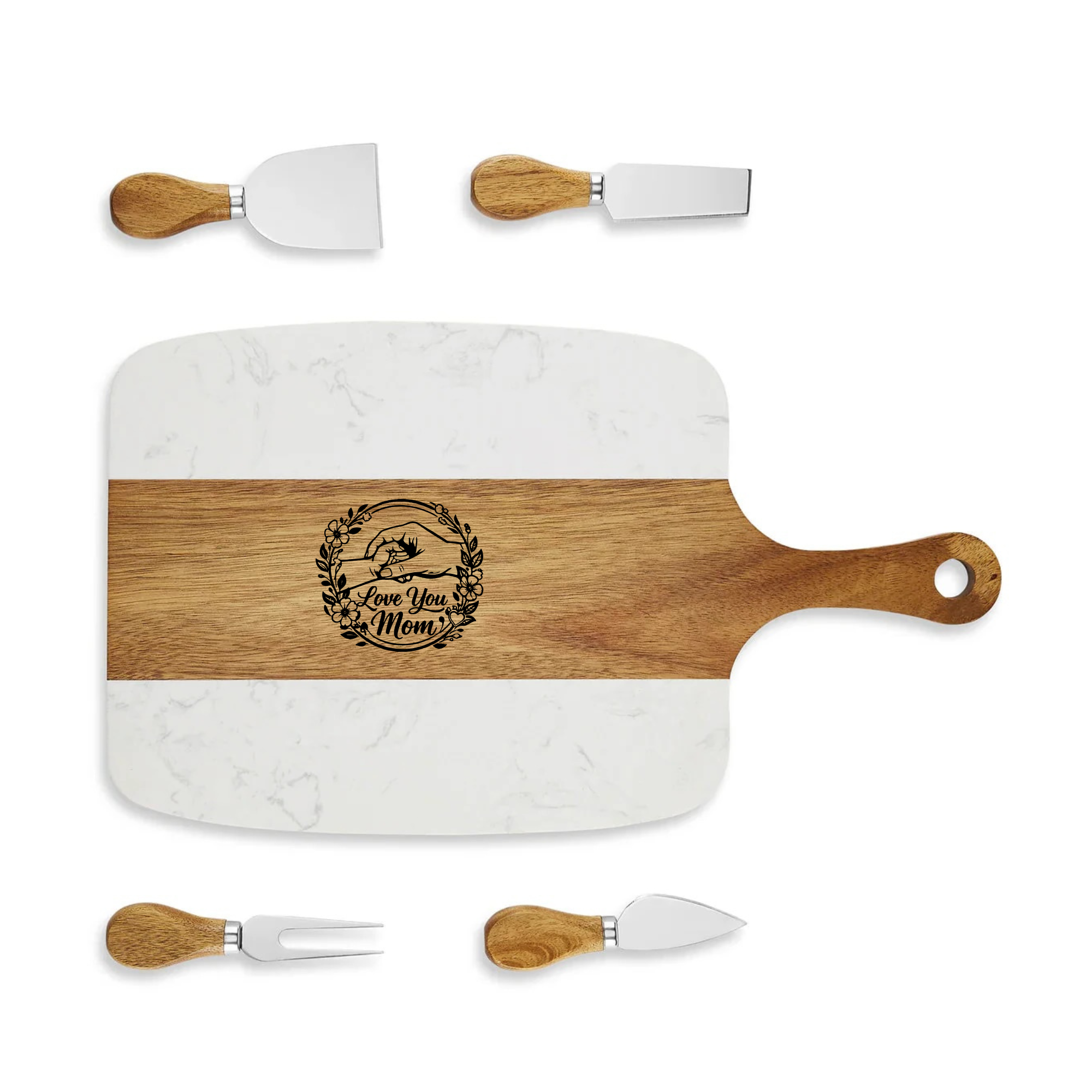 Marble Serving Board Set