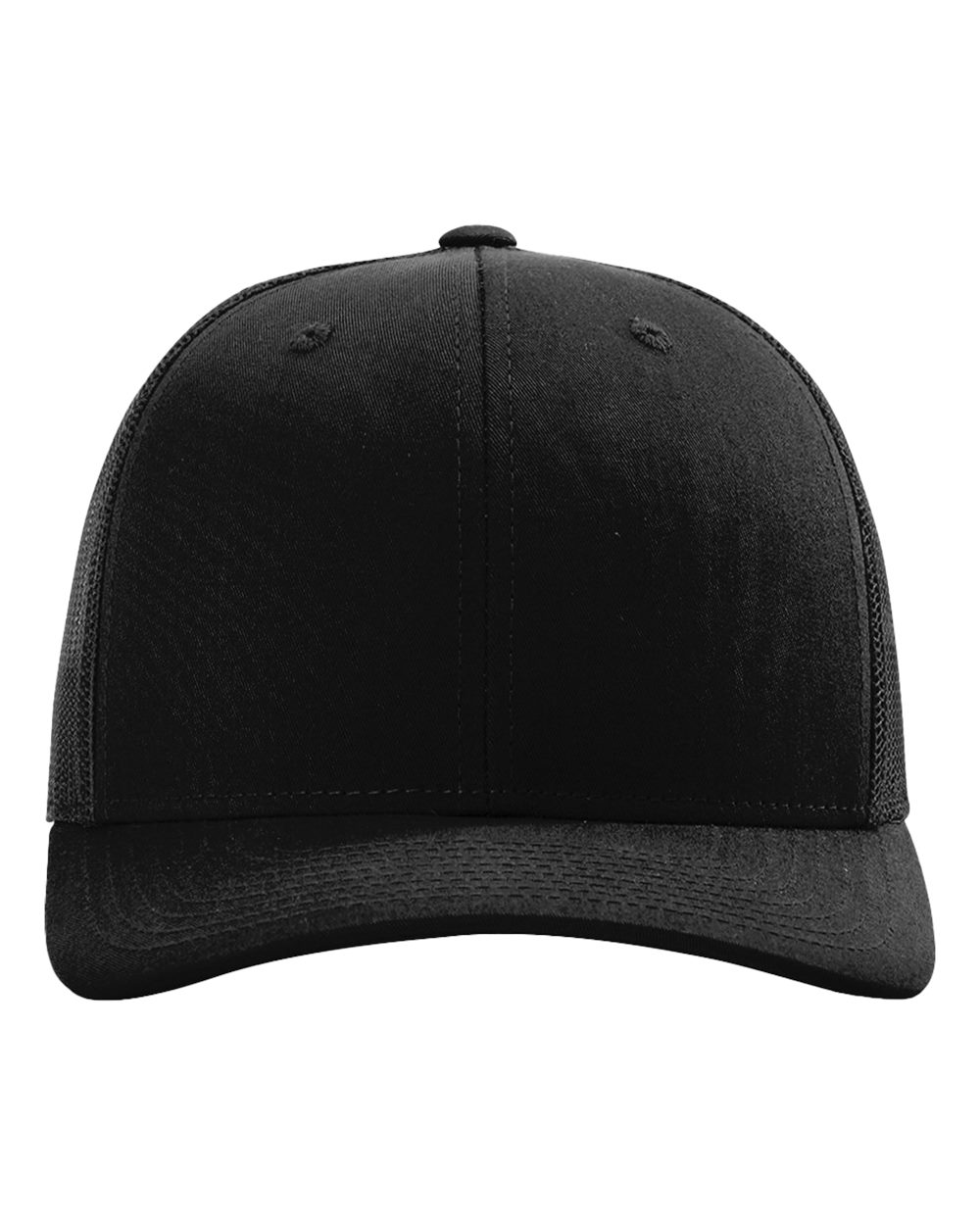 Richardson 112 Trucker Hat - Black/Black - S&S B18095500
