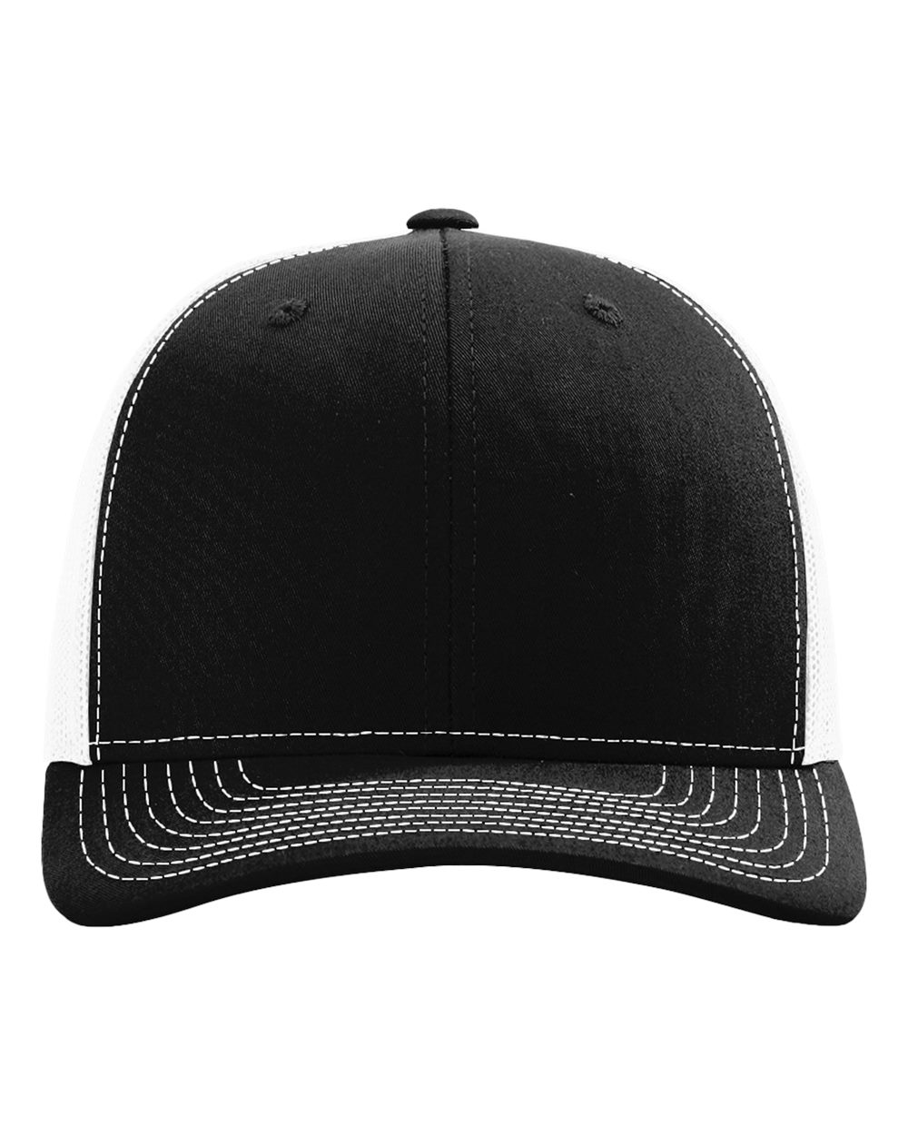 Richardson 112 Trucker Hat - Black/White - S&S B18095020