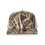 1010 Hats Shadow Grass Blades camo trucker cap - blank for custom leather patch