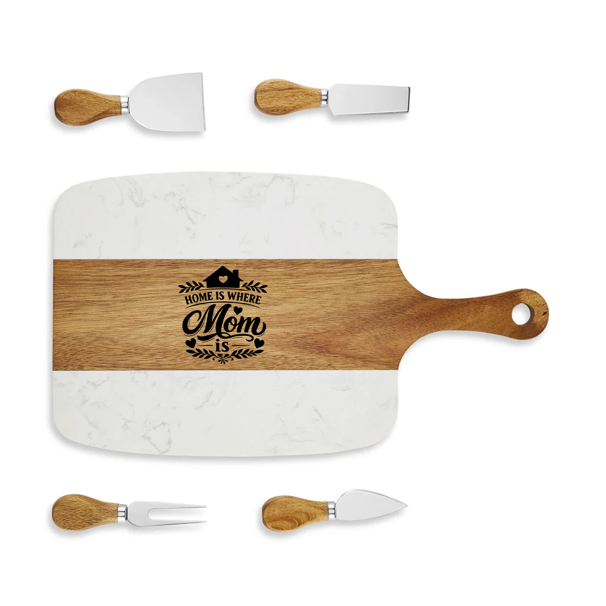 Marble Serving Board Set