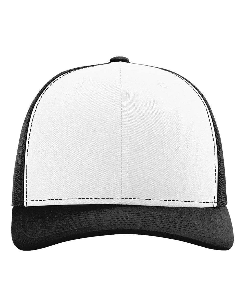 Richardson 112 Trucker Hat - White/Black - S&S B18095030