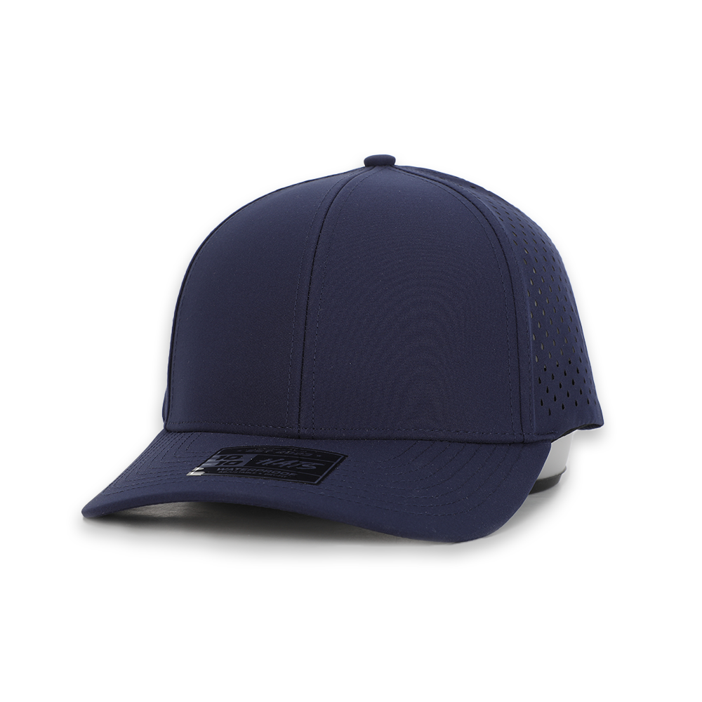 1010 Hats 616 6-panel trucker cap - True Navy - blank for custom leather patch