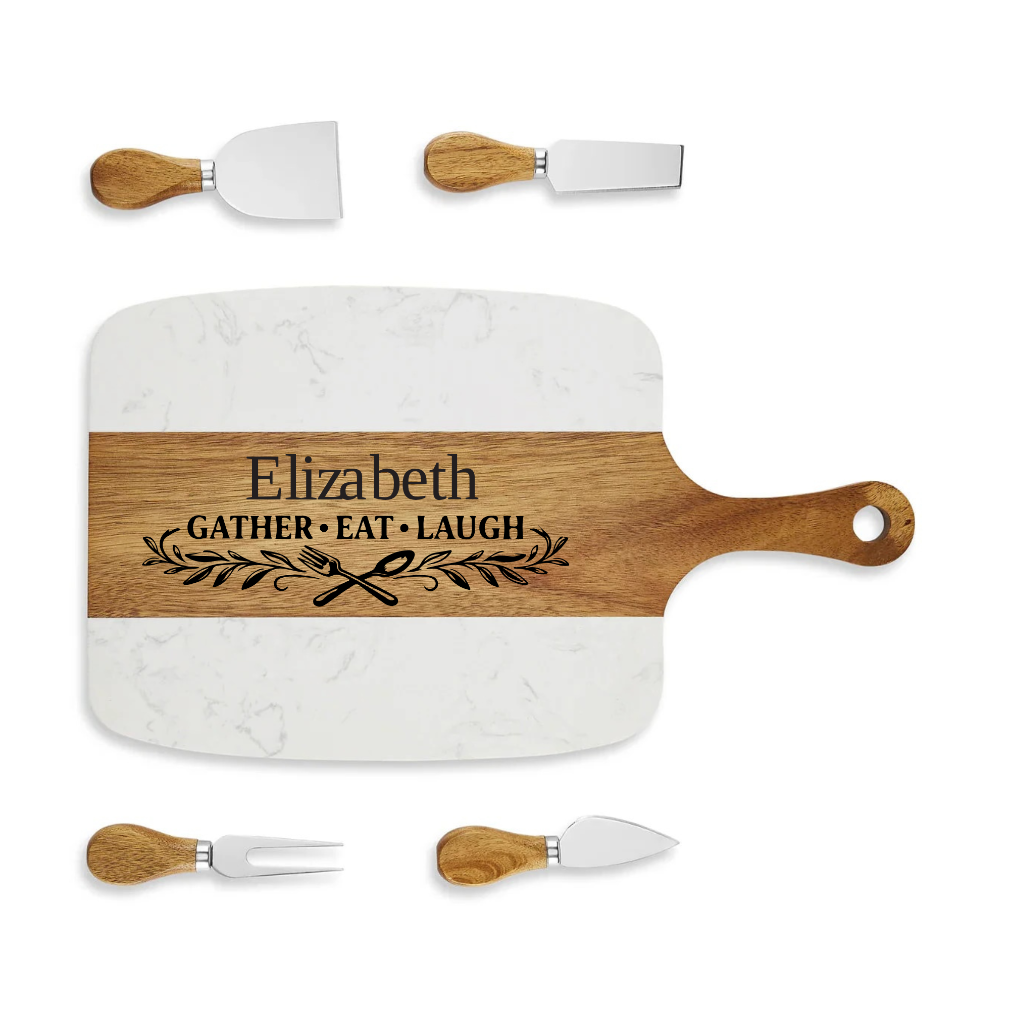Marble Serving Board Set