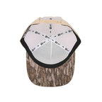 1010 Hats Bottomland camo trucker cap - blank for custom leather patch