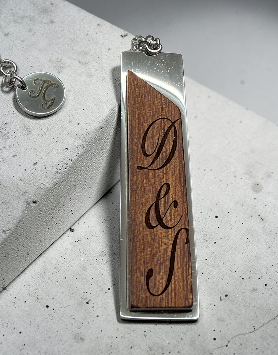 Custom Wood Pendant Necklace — Perfect Mother's Day Gift