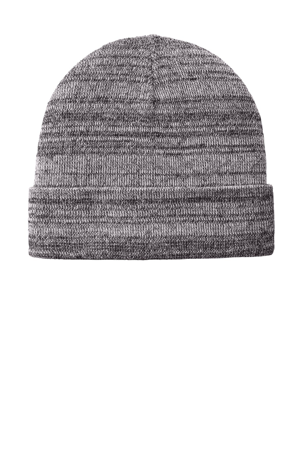 Port Authority Knit Cuff Beanie (C939) - Grey Heather - SanMar C939-GREYHEATHER