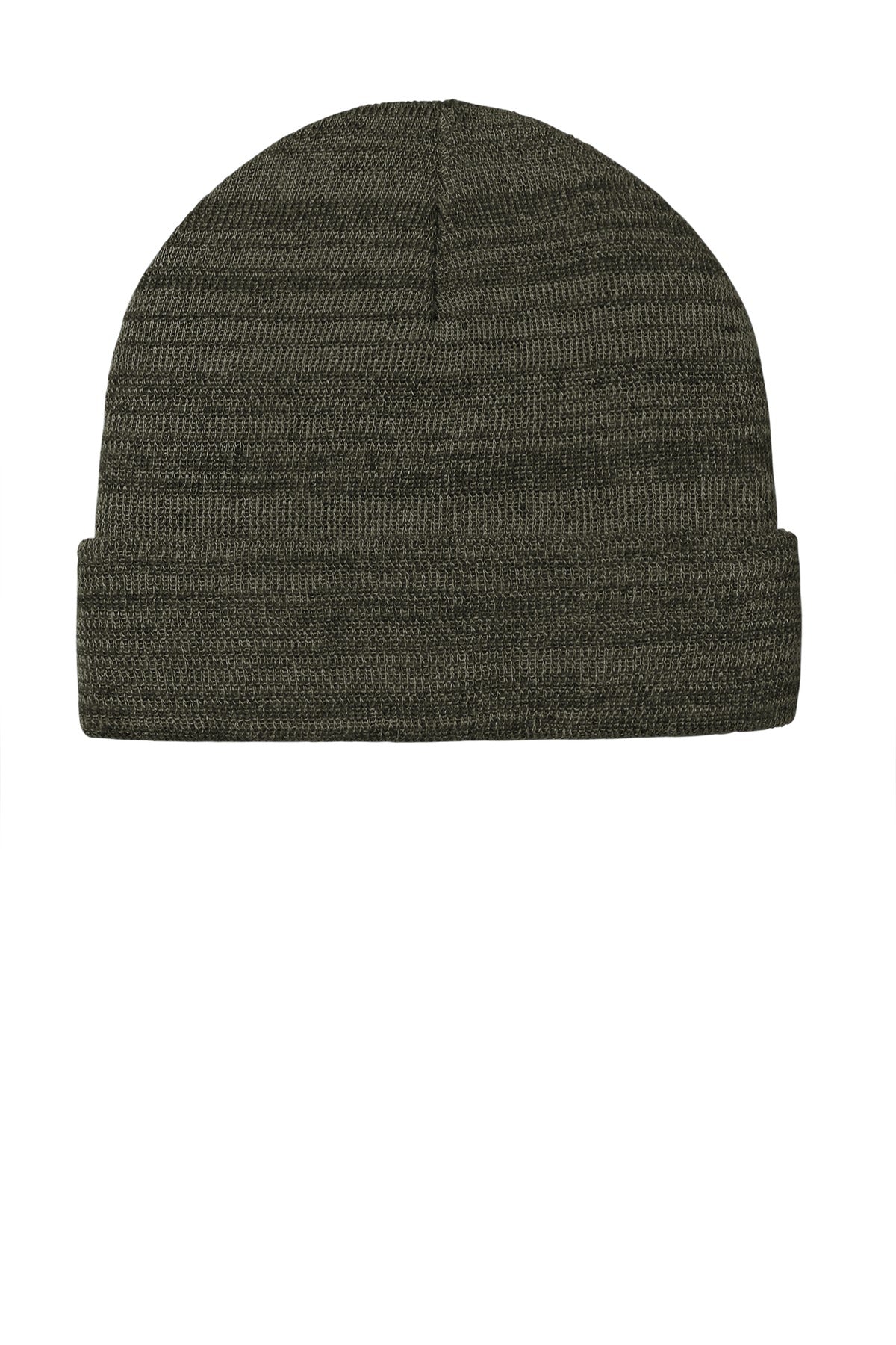 Port Authority Knit Cuff Beanie (C939) - Olive Green Heather - SanMar C939-OLIVEGREENHE