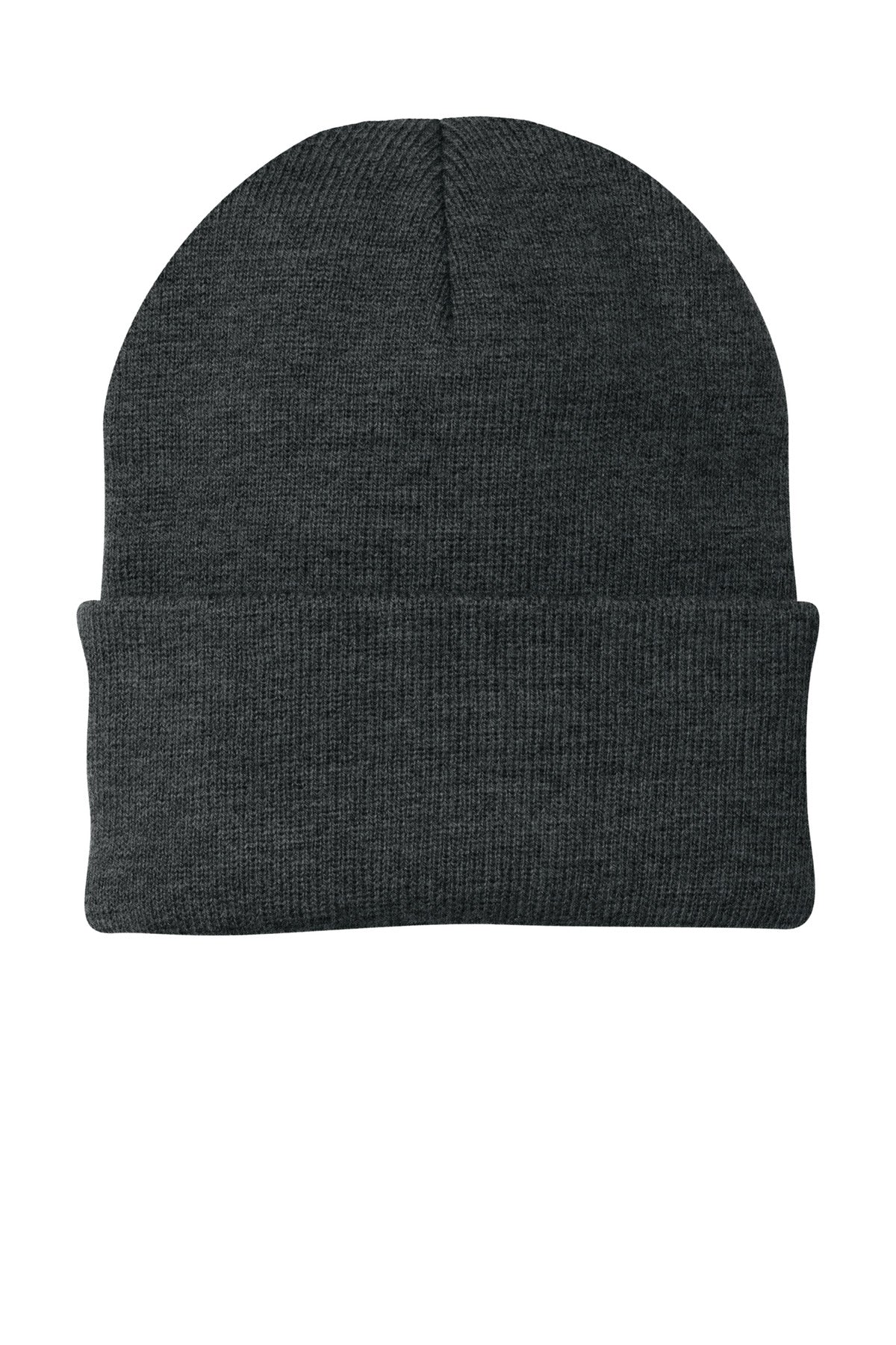 Port Authority Knit Cap (CP90) - Charcoal Heather - SanMar CP90-CHARCOALHT