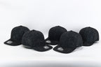 1010 Hats Black Out camo trucker cap - blank for custom leather patch
