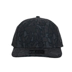 1010 Hats Black Out camo trucker cap - blank for custom leather patch