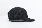 1010 Hats Black Out camo trucker cap - blank for custom leather patch