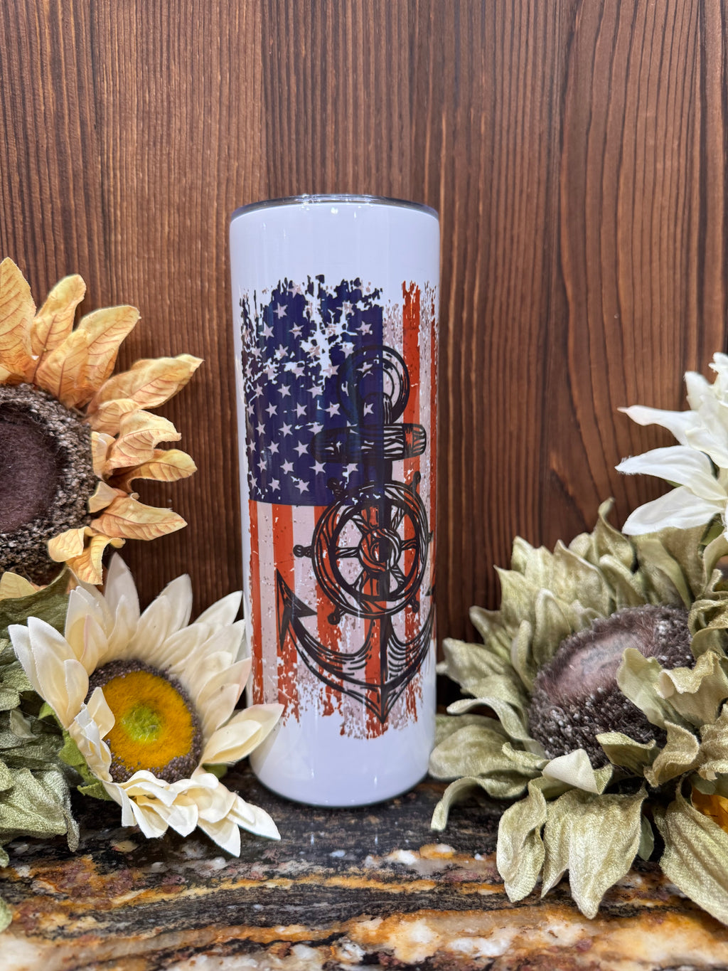 flag and anchor tumbler