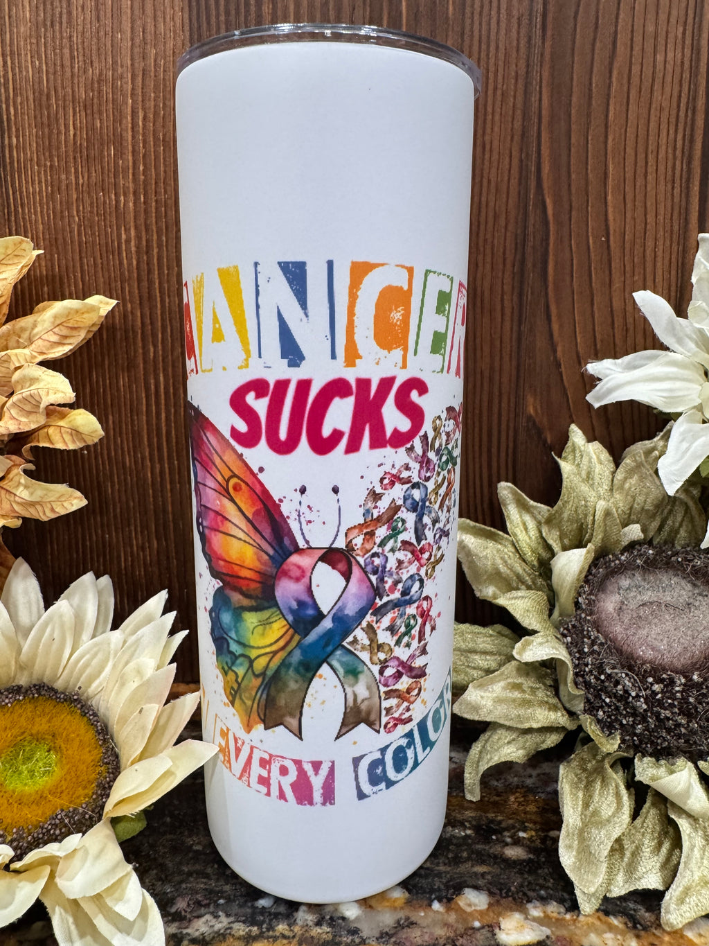cancer sucks tumbler