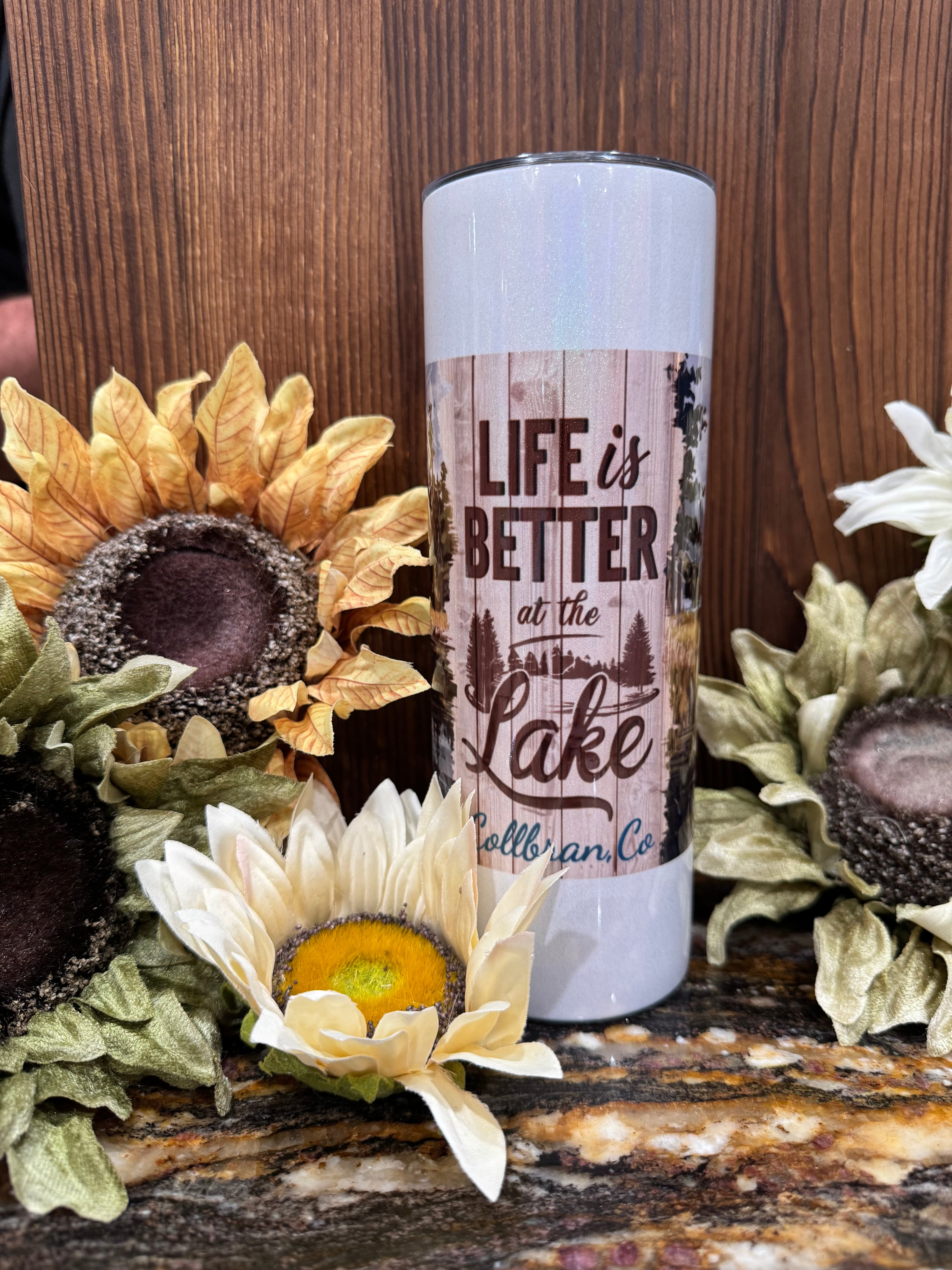 life is better on the lake tumbler