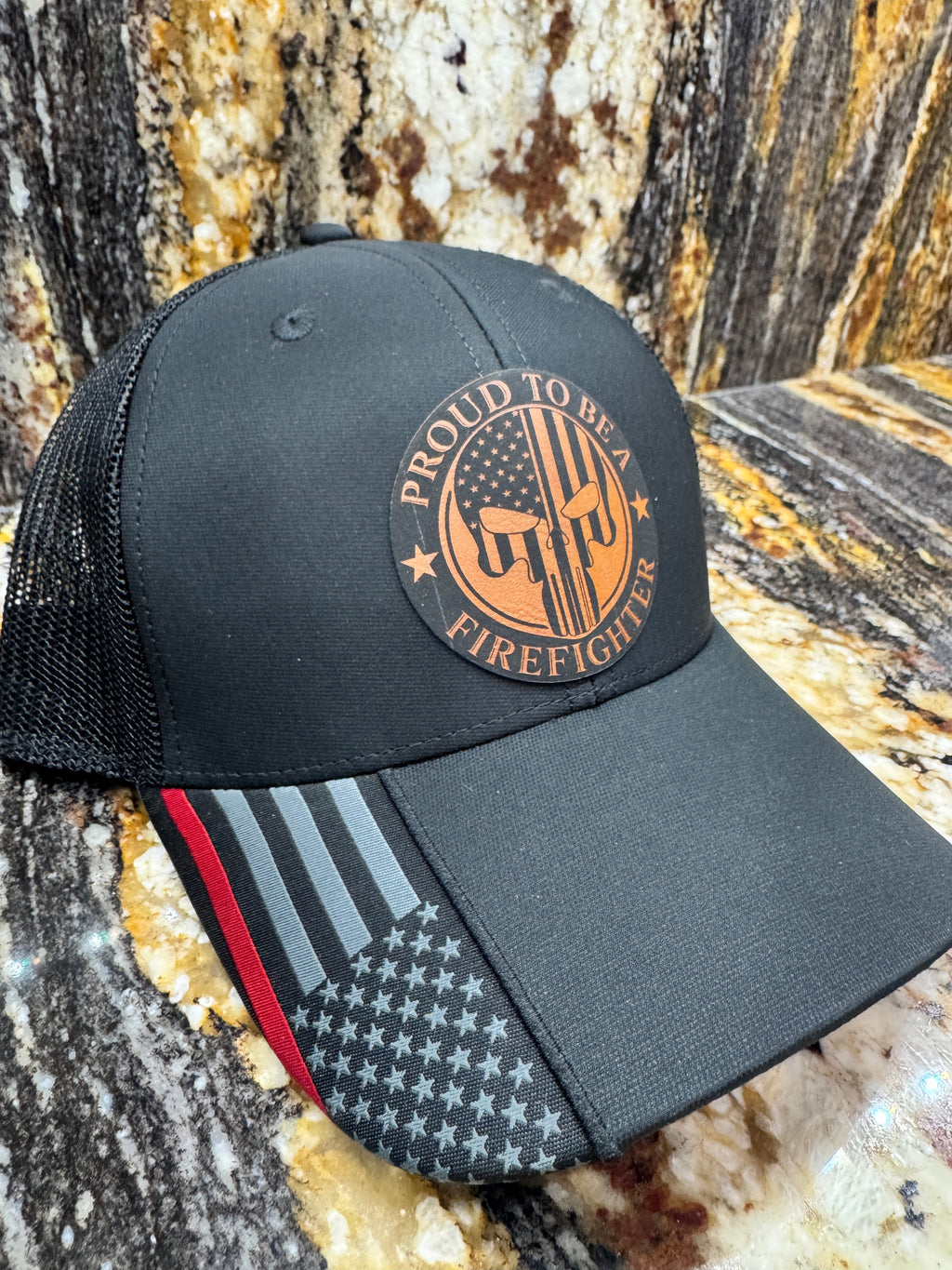 Firefighter Punisher Scull w/ Thin Red Line Cap