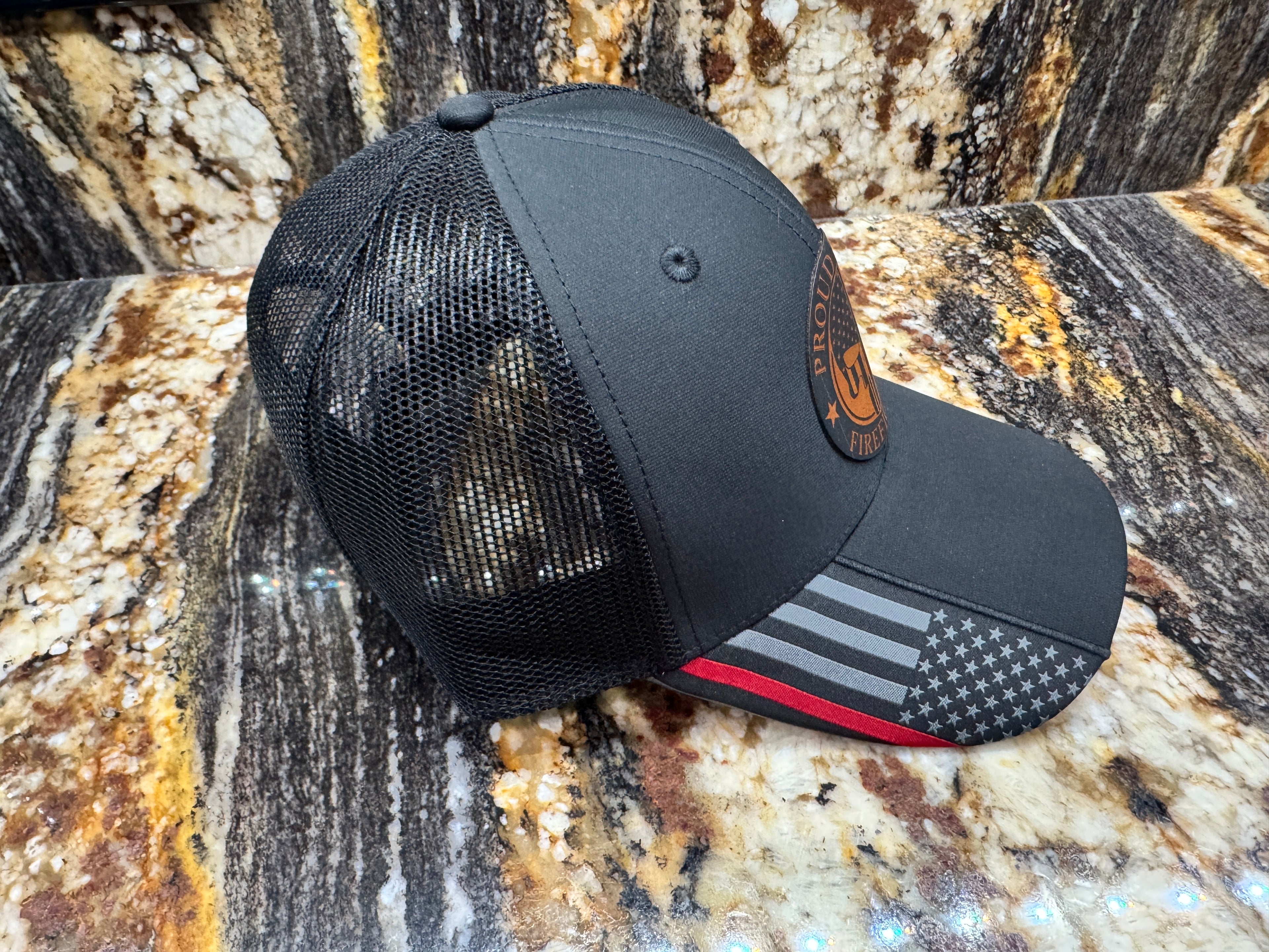 Firefighter Punisher Scull w/ Thin Red Line Cap