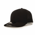 1010 Hats 616 6-panel trucker cap - Black - blank for custom leather patch