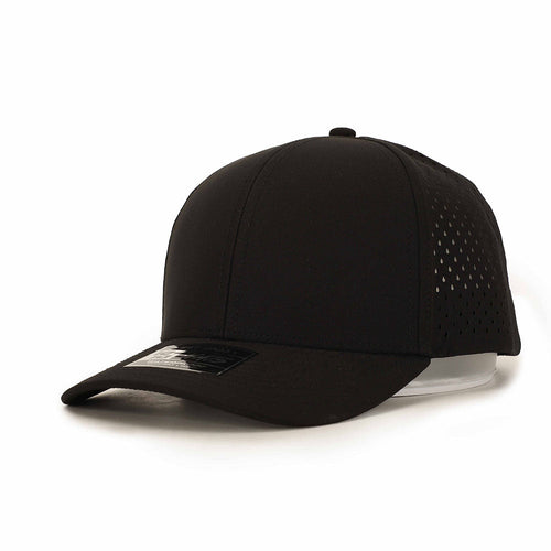 1010 Hats 616 6-panel trucker cap - Black - blank for custom leather patch