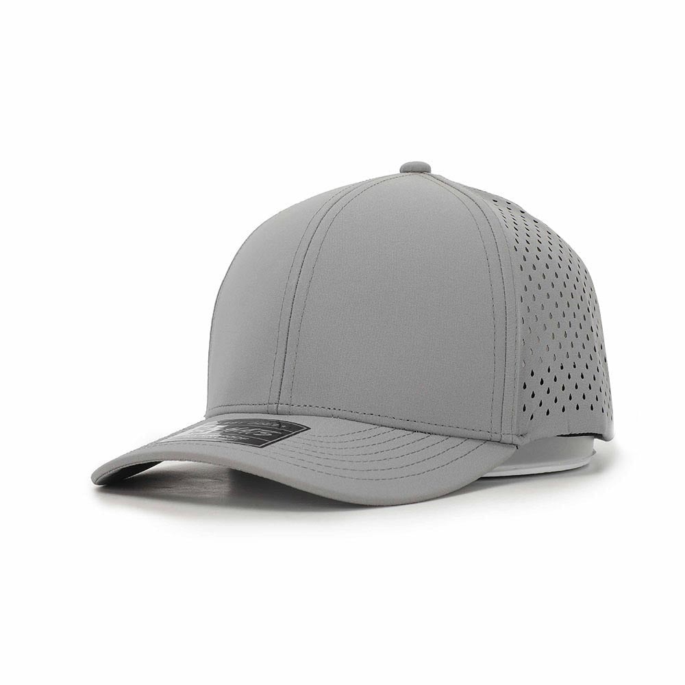 1010 Hats 616 6-panel trucker cap - Light Grey - blank for custom leather patch