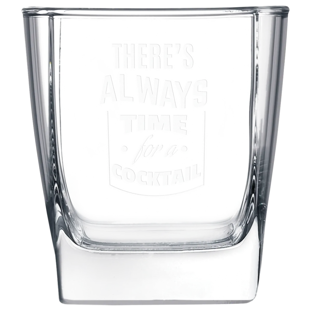 engraved whiskey glass