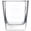 engraved whiskey glass