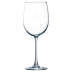 engraved wine glass