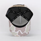 1010 Hats Brush Country camo trucker cap - blank for custom leather patch
