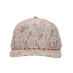 1010 Hats Wild Desert camo rope trucker cap - blank for custom leather patch