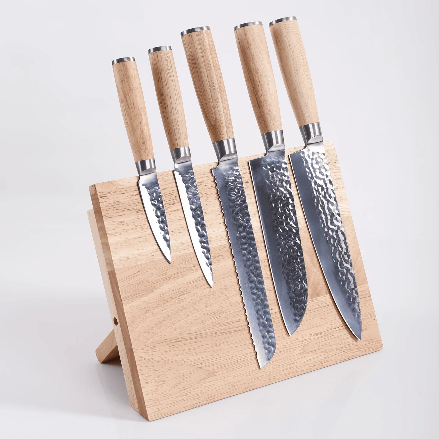 Kitchen Knife Set with Magnetic Block Stand