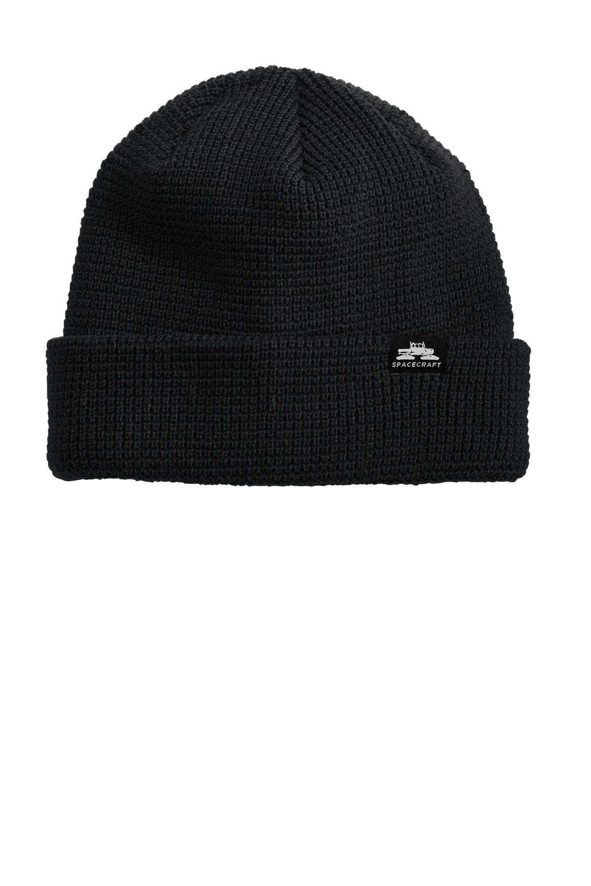 Spacecraft Index Beanie (SPC8) - Black - SanMar SPC8-BLACK