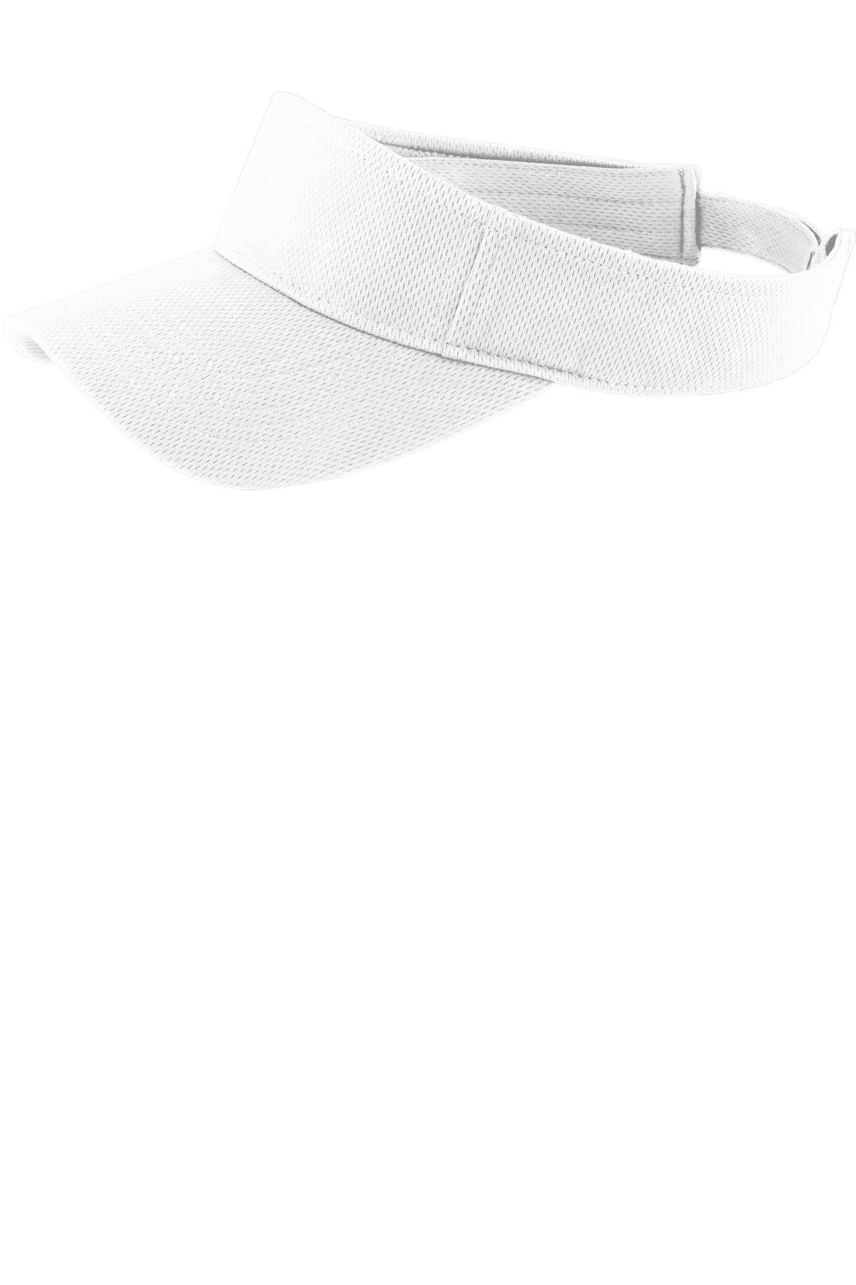 Sport-Tek PosiCharge RacerMesh Visor (STC27) - White - SanMar STC27-WHITE