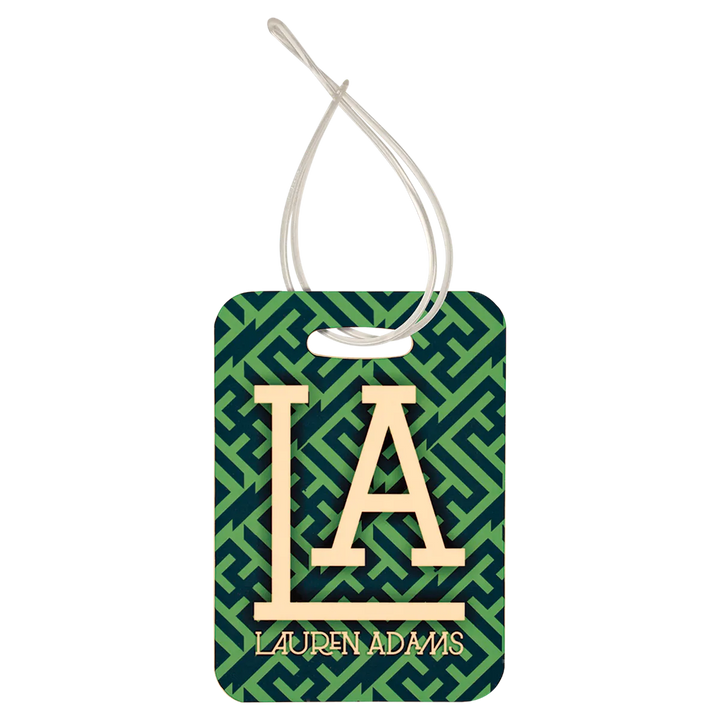 engraved luggage tag