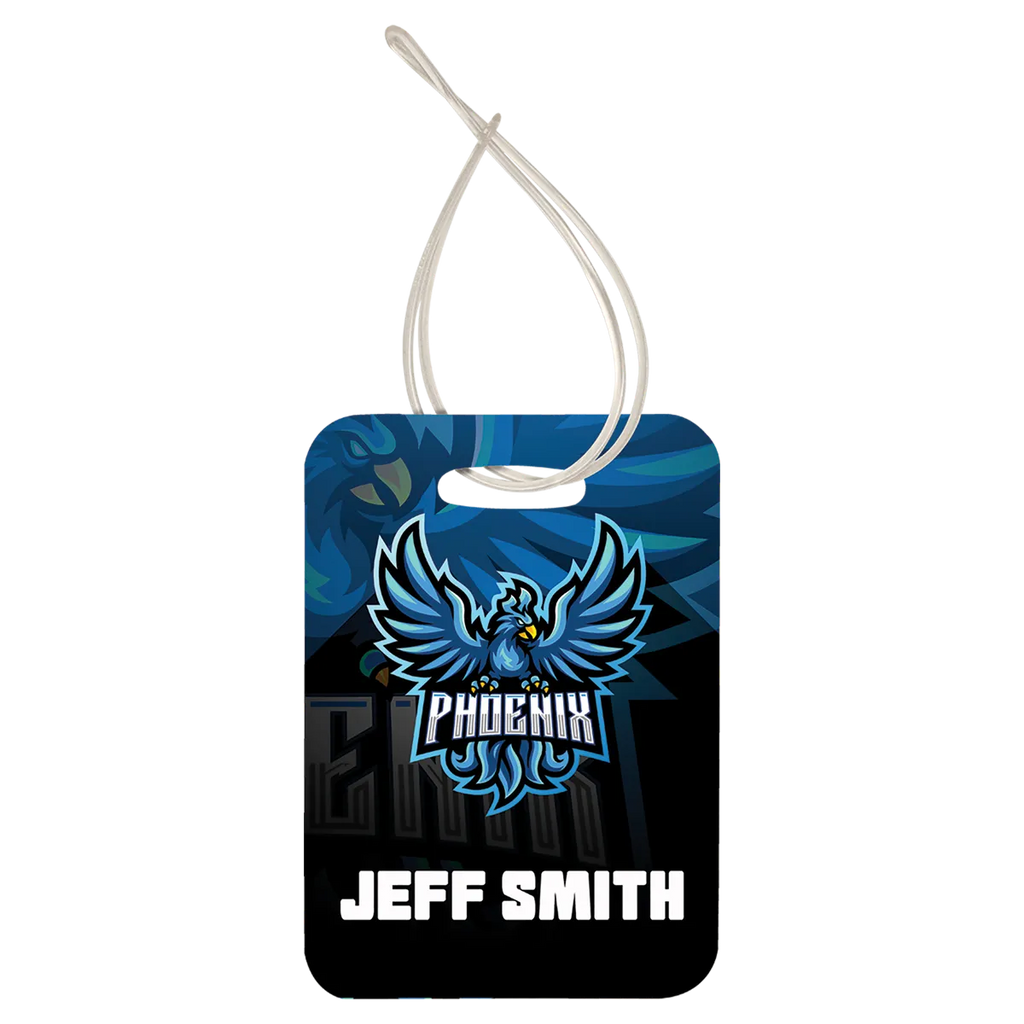 engraved luggage tag