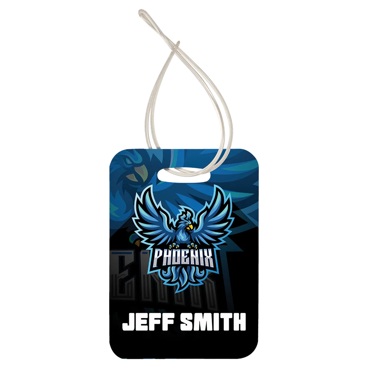 engraved luggage tag