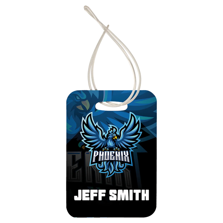 engraved luggage tag