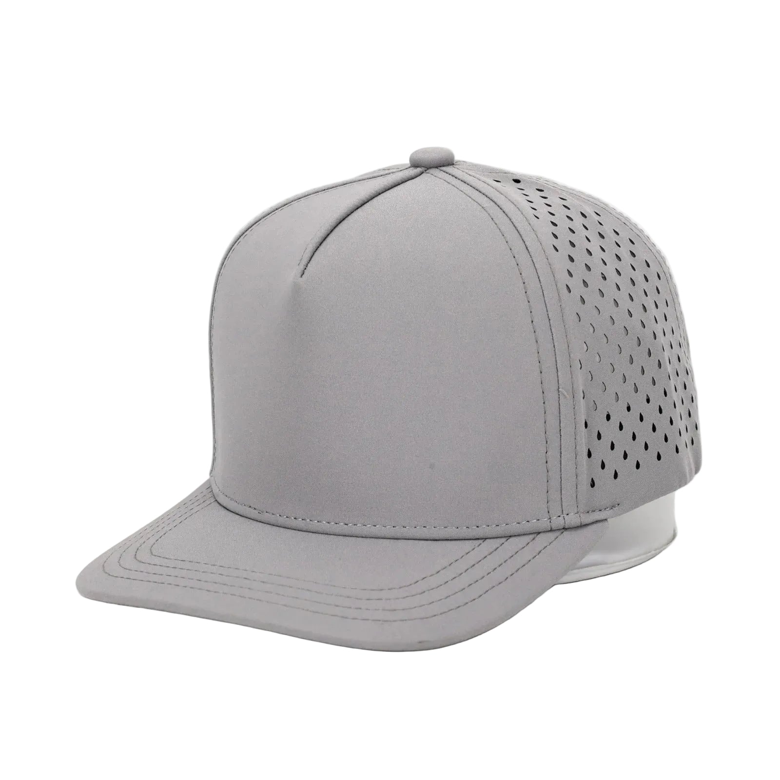 1010 Hats K615 kids trucker cap - Light Gray - blank for custom leather patch