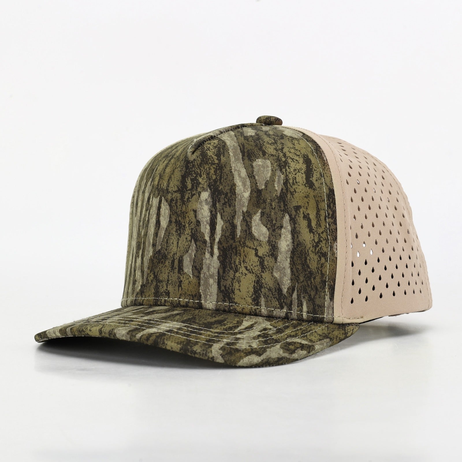1010 Hats K615 kids trucker cap - Bottomland Camo - blank for custom leather patch