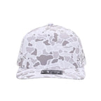 1010 Hats Avalanche white camo trucker cap - blank for custom leather patch