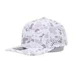 1010 Hats Avalanche white camo trucker cap - blank for custom leather patch