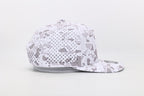 1010 Hats Avalanche white camo trucker cap - blank for custom leather patch
